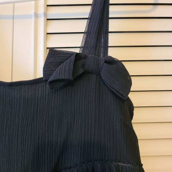 Juicy Couture bow detail sheer lined dress Size S - Picture 3 of 10